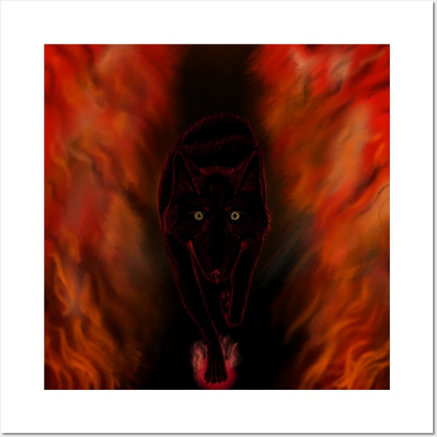 Hellhound Wall Art by CozyEasel